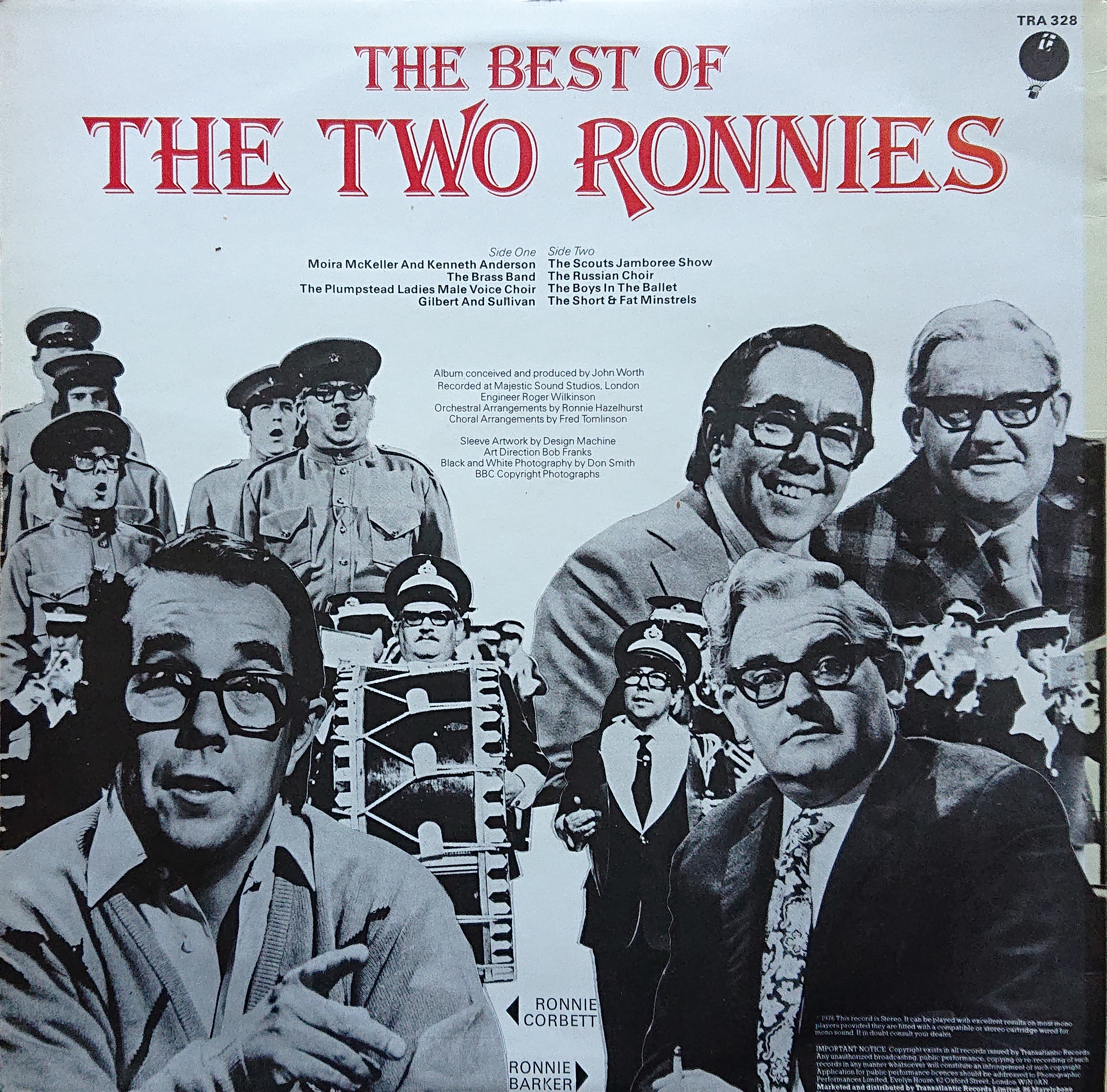 Picture of TRA 328 The best of the Two Ronnies by artist Barker / Vosburgh / Blackburn from the BBC records and Tapes library